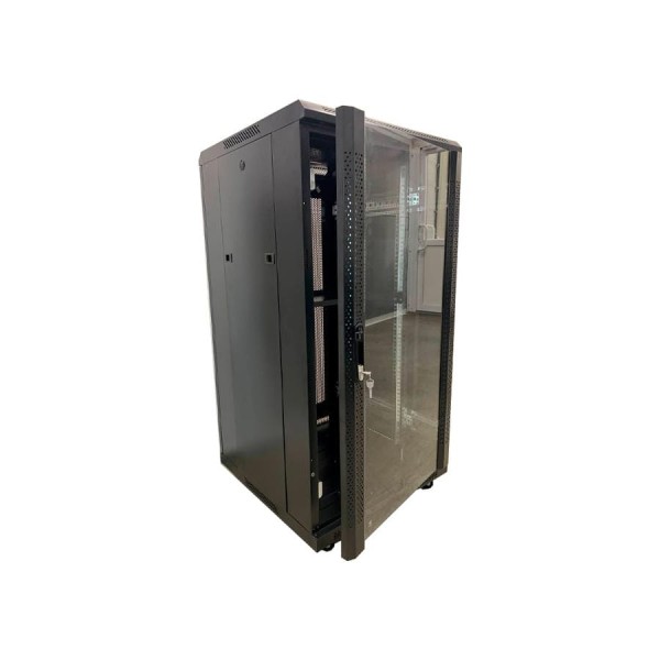 Шкаф телекоммуникационный "КОМПАНИЯ ФОРТОН" 22U/24U, 600*600*1200, 0.6mm, Black 22U6006001200B