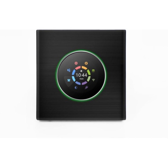 Умный термостат для водяного теплого пола UMNOO c wifi модулем, серия 7000, с круглой интеллектуальной ручкой, черный BHT-7000GALW-Black trw0045