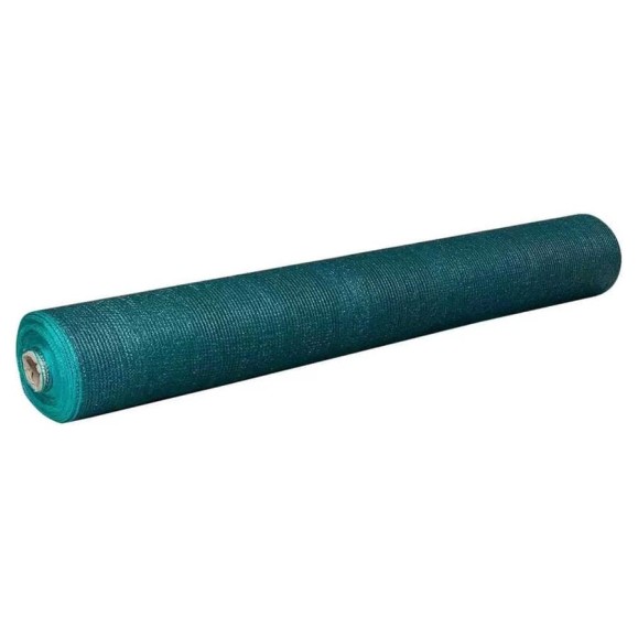 Сетка фасадная зеленая затеняющая для строительных лесов 55 г/кв.м., 6x15 м, в отрезке Доминар G05199