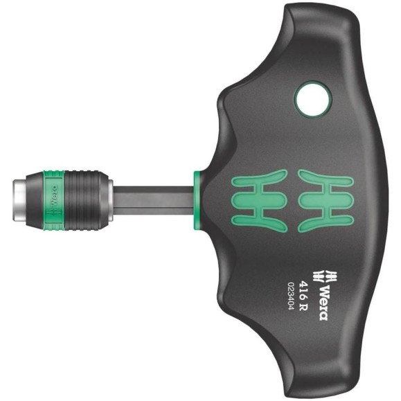 Рукоятка-битодержатель WERA Т-образная, с патроном Rapidaptor, 1/4 Рукоятка-битодержатель WERA Т-образная, с патроном Rapidaptor, 1/4