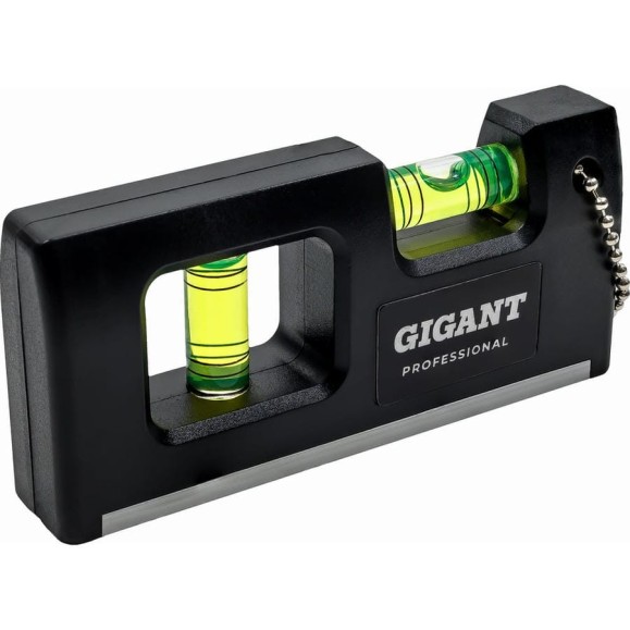 Магнитный компактный уровень Gigant Professional 100 мм 2 глазка GPGW-10-1