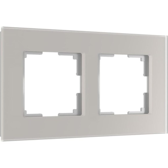 Рамка WERKEL на 2 пост Senso (стекло soft-touch) дымчатый a067415