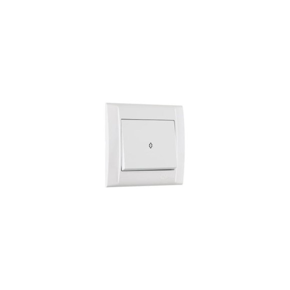 Переключатель MAKEL 1-клавишный СП Defne 10А IP20 бел. 42001005