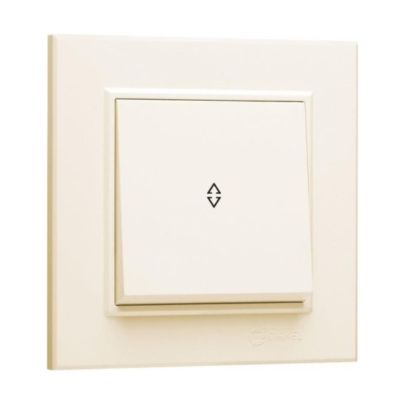 Переключатель MAKEL 1-клавишный СП Karea 10А IP20 крем. 56010005