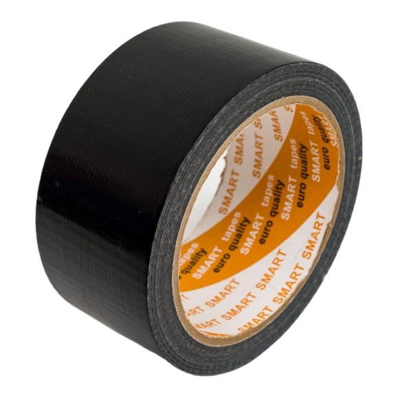 Хозяйственная армированная лента для труб SMARTTAPES ТПЛ 50 мм, 25 м, черная TP502В