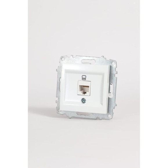 Розетка компьютерная (Cat 6) Elbi Zena Vega белоснежный M+K 609-015600-247 Розетка компьютерная (Cat 6) Elbi Zena Vega белоснежный M+K 609-015600-247
