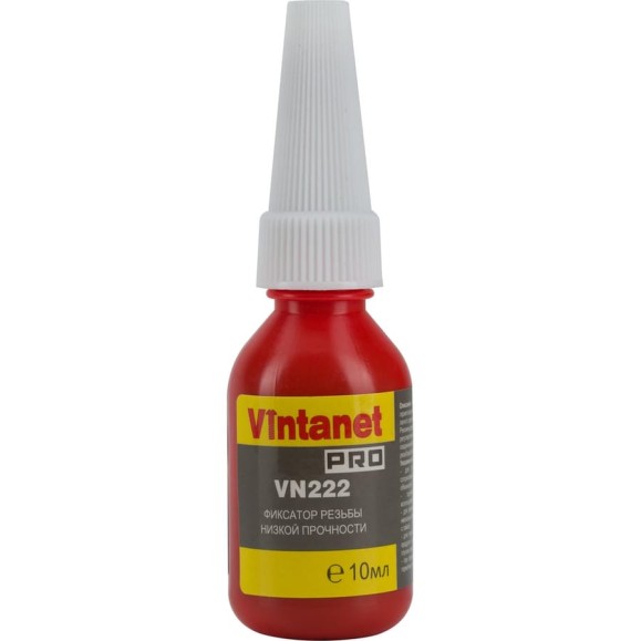Фиксатор резьбы VINTANET VN222 низкой прочности, 10 мл VN22210 Фиксатор резьбы VINTANET VN222 низкой прочности, 10 мл VN22210