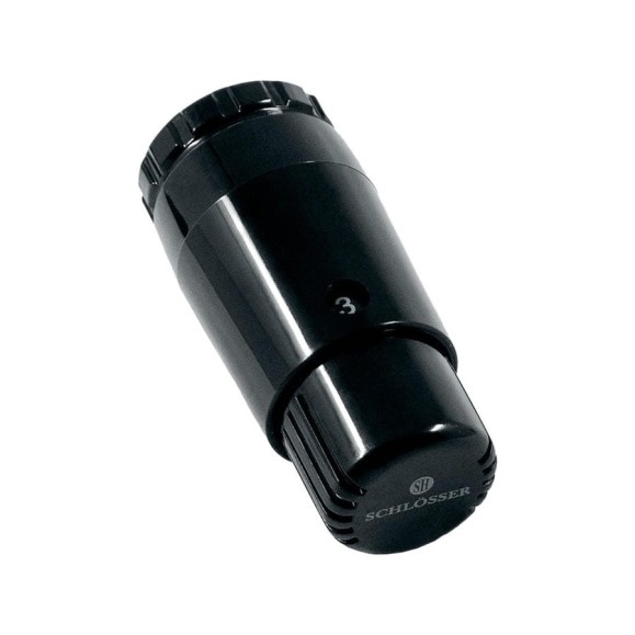 Термостатическая головка SCHLOSSER MINI DIAMANT M30x1,5, RAL 9005 601100033 Ral 9005 Термостатическая головка SCHLOSSER MINI DIAMANT M30x1,5, RAL 9005 601100033 Ral 9005