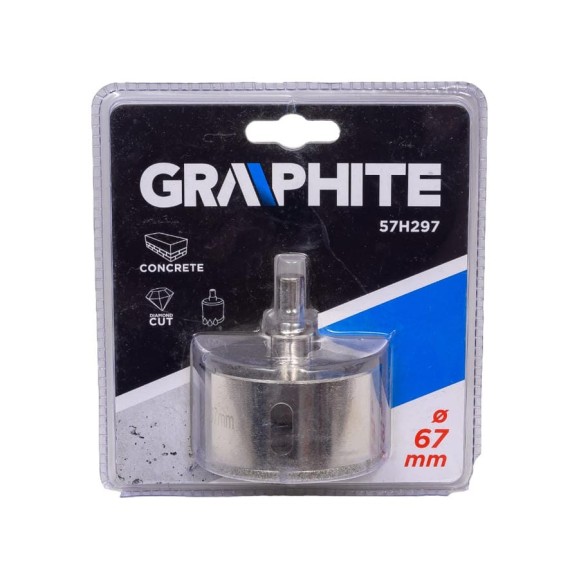 Сверло по керамической плитке 67 мм GRAPHITE 57H297 Сверло по керамической плитке 67 мм GRAPHITE 57H297