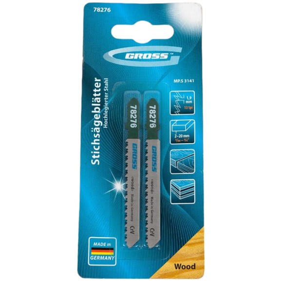 Полотна для электролобзика по дереву (2 шт.) GROSS 78276