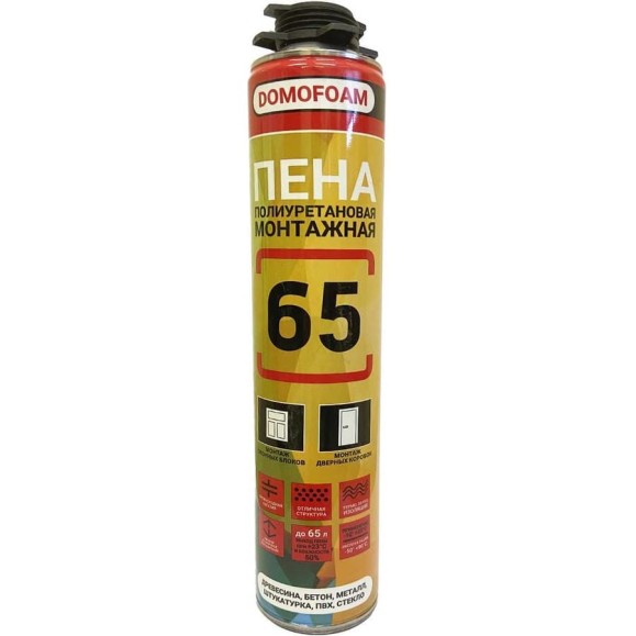 Монтажная пена DOMOFOAM PRO 65 всесезонная, 0.75 л 9781936