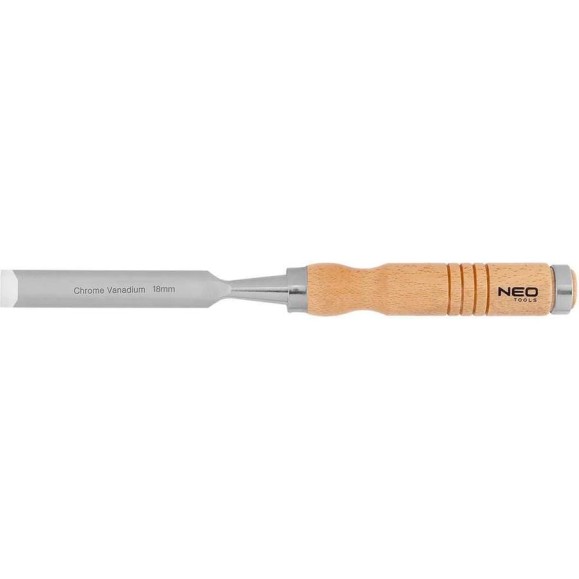 Зубило NEO TOOLS 18 мм, CRV, деревянная ручка 37-818
