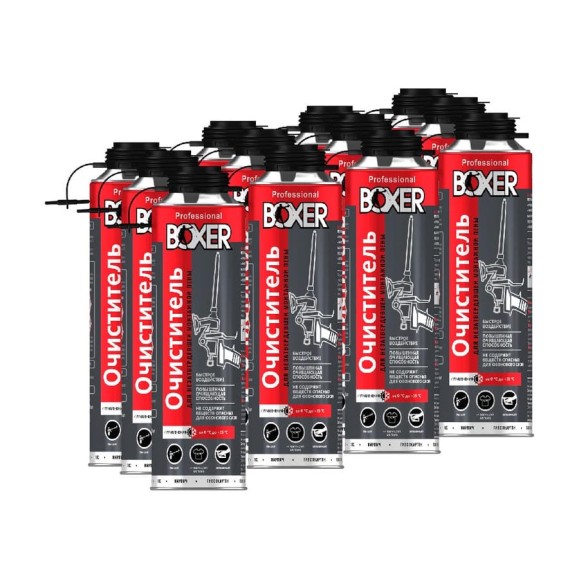 Очиститель монтажной пены Boxer 500 мл (1 уп - 12шт) BOXERCL3700/12