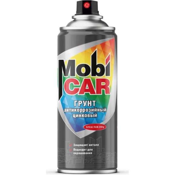 Аэрозольный антикоррозийный цинковый грунт Mobicar 520 мл 0529-01 MC