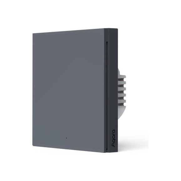 Умный одноклавишный выключатель без нейтрали Smart Wall WS-EUK01 (graphite) AQARA WS-EUK01_graphite Умный одноклавишный выключатель без нейтрали Smart Wall WS-EUK01 (graphite) AQARA WS-EUK01_graphite