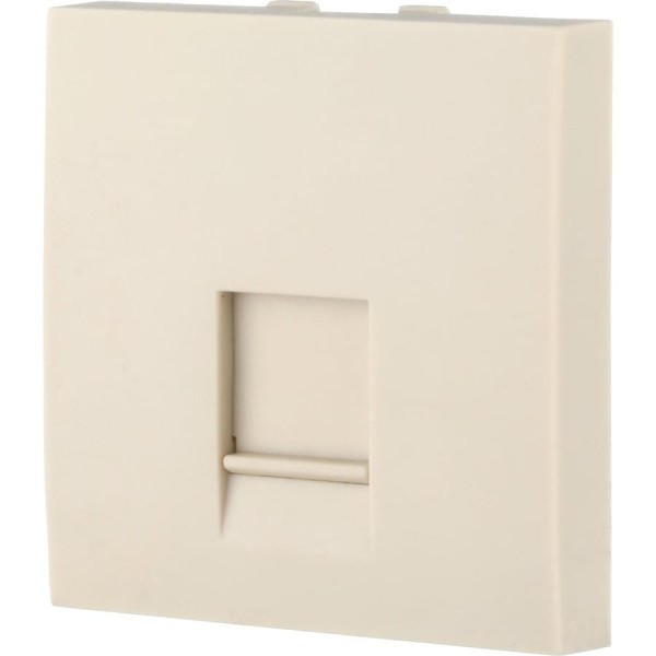 Накладка для телефонной/компьютерной розетки LK Studio RJ 45x45мм бежевый LK45 853201-1