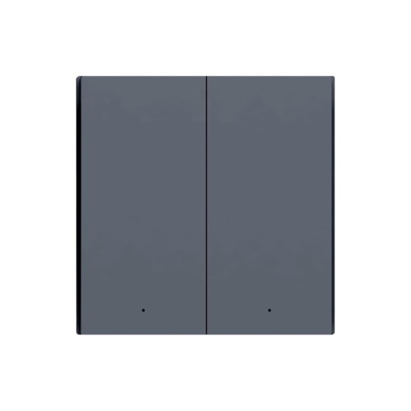 Умный выключатель двухклавишный с нейтралью Smart Wall WS-EUK04 (graphite) AQARA WS-EUK04_graphite Умный выключатель двухклавишный с нейтралью Smart Wall WS-EUK04 (graphite) AQARA WS-EUK04_graphite