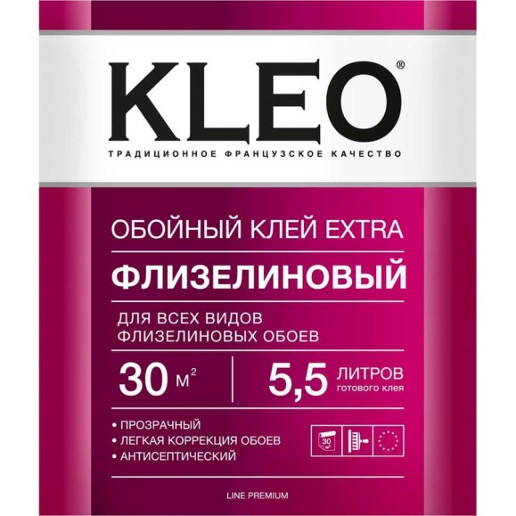 Клей для флизелиновых обоев KLEO сыпучий LM 030 EXTRA 30 Клей для флизелиновых обоев KLEO сыпучий LM 030 EXTRA 30