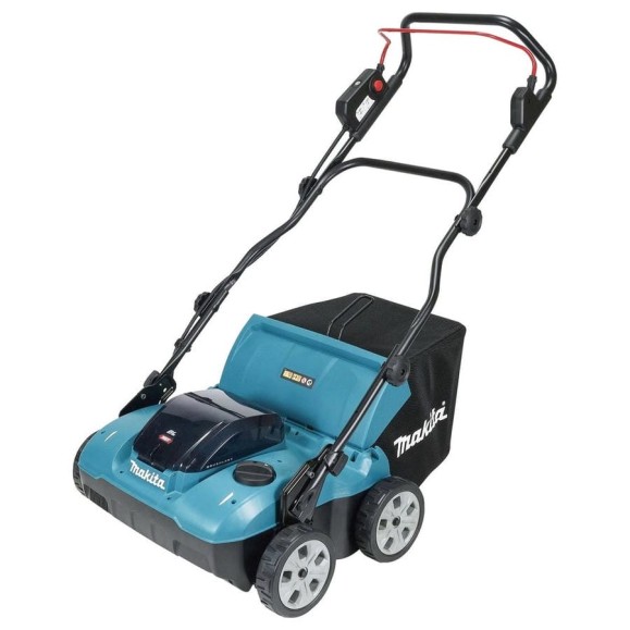 Скарификатор-аэратор аккумуляторный Makita XGT 40vMAX, 1700Вт, 38см, 18 ступеней, -12/+5мм, травосборник 50л UV001GZ