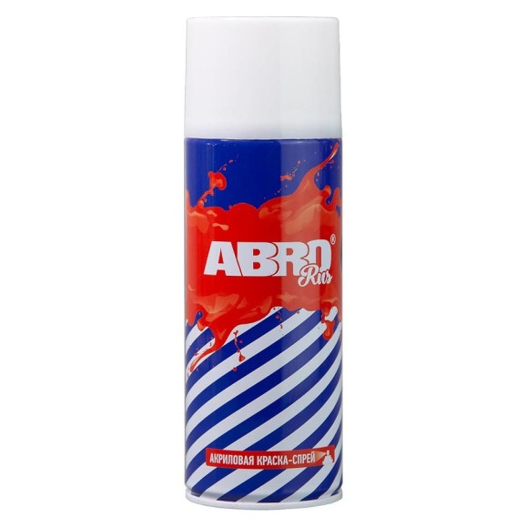 Акриловая краска-спрей ABRO №40 белая, 473 мл SPO-040-R