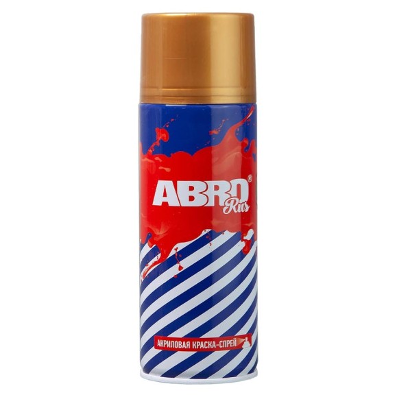 Краска-спрей ABRO Rus № 35 золотая металлик 473 мл SPO-035-R