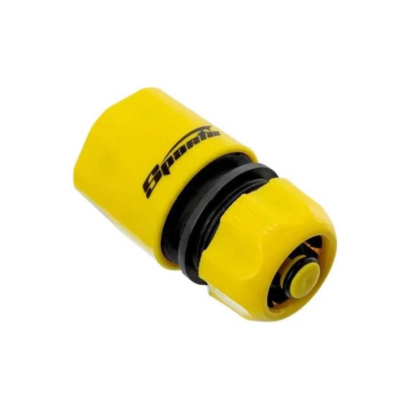 Соединитель пластмассовый быстросъемный 1/2", аквастоп для шланга SPARTA 66141