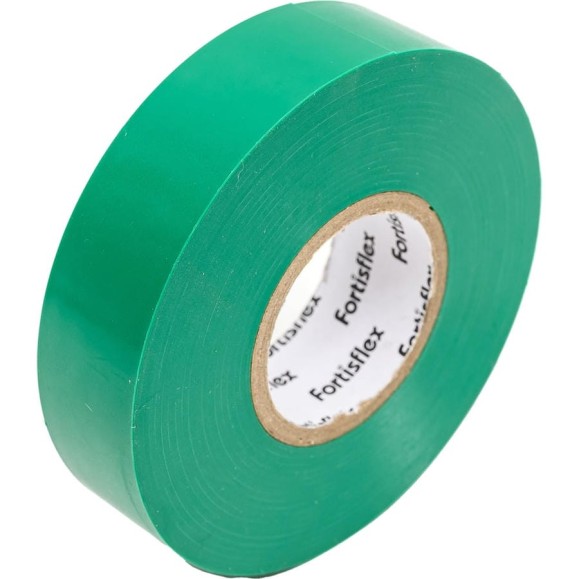 Изолента ПВХ Fortisflex Heavy Duty 19x0.18 мм, 20 м, зеленый 90820