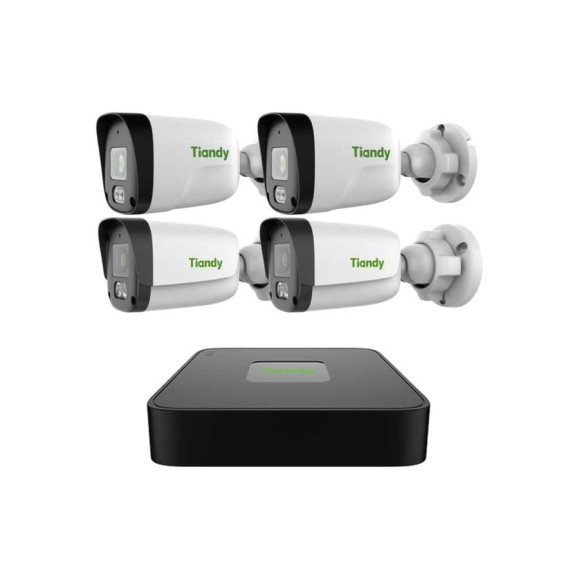 Комплект на 4 камеры Tiandy АК 2МПХ и Spark 4МПХ Pro Бюджет 00-01023089 Комплект на 4 камеры Tiandy АК 2МПХ и Spark 4МПХ Pro Бюджет 00-01023089