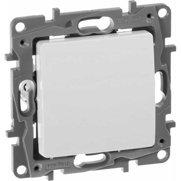 Выключатель Legrand одноклавишный Legrand Etika 10А 250В безвинтовые зажимы белый 672201 Выключатель Legrand одноклавишный Legrand Etika 10А 250В безвинтовые зажимы белый 672201