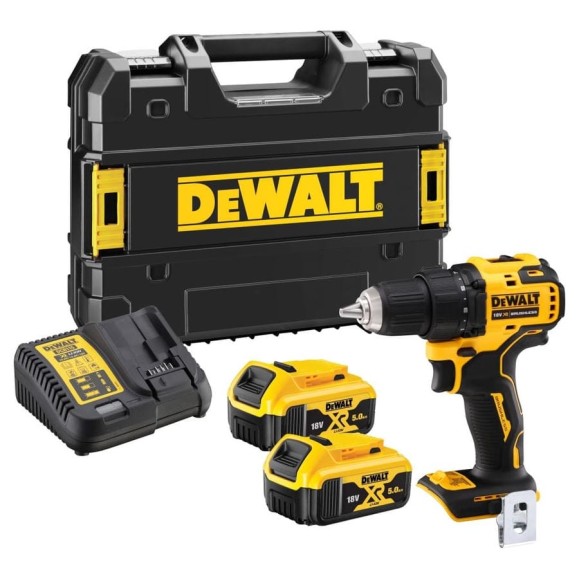 Аккумуляторная бесщеточная дрель-шуруповерт Dewalt 18В DCD708P2T DCD708P2T-QW Аккумуляторная бесщеточная дрель-шуруповерт Dewalt 18В DCD708P2T DCD708P2T-QW