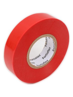 Изолента ПВХ Fortisflex 15x0.13 мм, 20 м, красный 90807