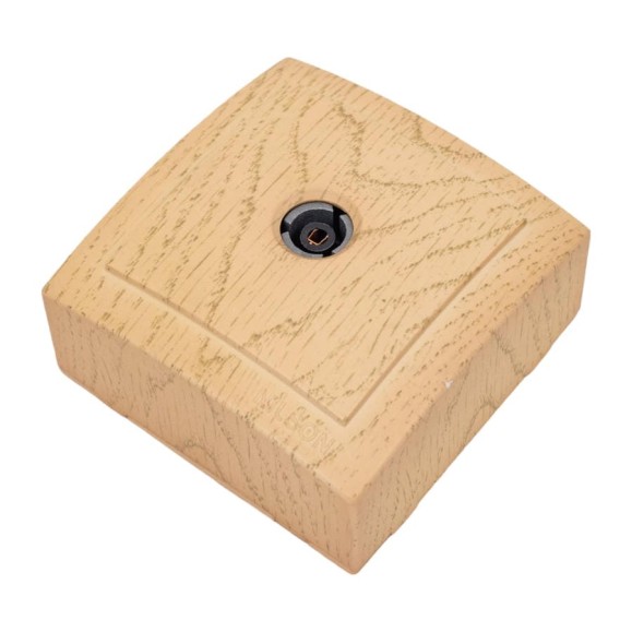 Розетка NILSON 1OП тв проходная 11dB клен Themis wood 26281032 Розетка NILSON 1OП тв проходная 11dB клен Themis wood 26281032