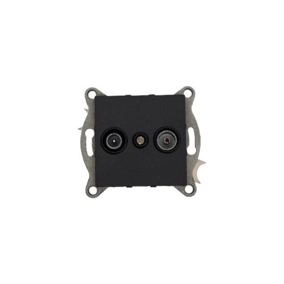 Механизм розетки GUSI ELECTRIC Ugra TV+SAT, оконечной, СУ, графит С11TS1-010