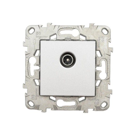Розетка Systeme Electric TV UNICA NEW одиночная, алюминий NU546230 1240022