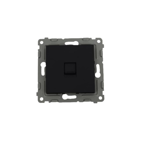Розетка компьютерная 1-местная TOKOV ELECTRIC СП Pixel RJ45 кат.5E механизм карбон TKE-PX-RC1-C14