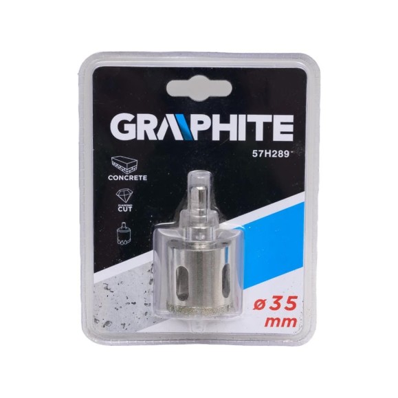 Сверло по керамической плитке 35 мм GRAPHITE 57H289 Сверло по керамической плитке 35 мм GRAPHITE 57H289
