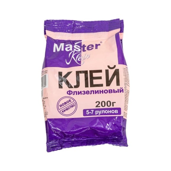 Клей обойный Master Klein для флизелиновых обоев 200гр мягк, пачка 1208 Клей обойный Master Klein для флизелиновых обоев 200гр мягк, пачка 1208