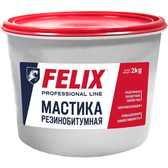 Резино-битумная мастика FELIX 2 кг 411040081