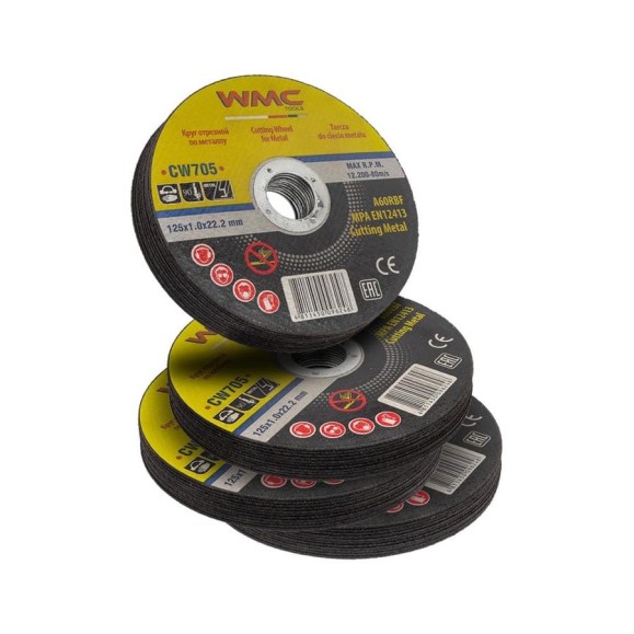 Круг отрезной 125x1.0x22.2 мм, 40 шт WMC TOOLS WMC-CW705/40 шт к-т/(59863) Круг отрезной 125x1.0x22.2 мм, 40 шт WMC TOOLS WMC-CW705/40 шт к-т/(59863)