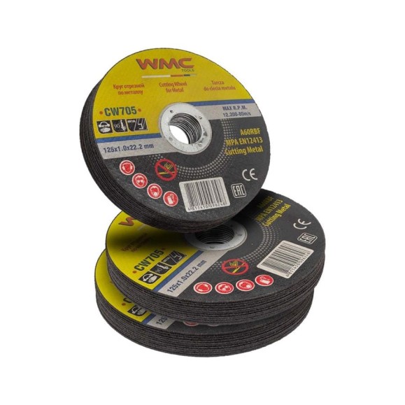 Круг отрезной 125x1.0x22.2 мм, 30 шт WMC TOOLS WMC-CW705/30 шт к-т/(59862) Круг отрезной 125x1.0x22.2 мм, 30 шт WMC TOOLS WMC-CW705/30 шт к-т/(59862)