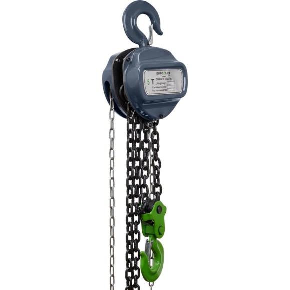 Ручная шестеренная стационарная таль EURO-LIFT ТВ ТРШ 5/3 (5 т, 3 м) Ручная шестеренная стационарная таль EURO-LIFT ТВ ТРШ 5/3 (5 т, 3 м)