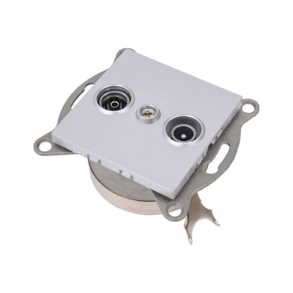 Механизм розетки GUSI ELECTRIC Ugra TV+ SAT, оконечной, СУ, серебро С11TS1-004