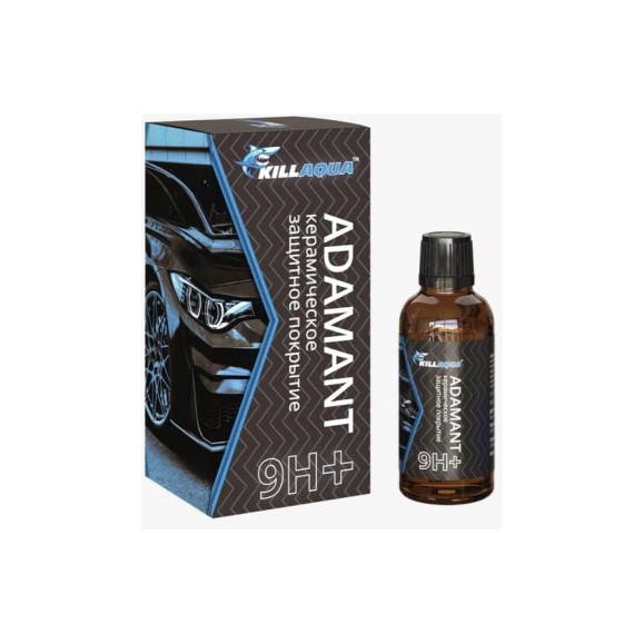 Керамическое покрытие для автомобиля killaqua Adamant 9H+, 30 мл ADMN30 Керамическое покрытие для автомобиля killaqua Adamant 9H+, 30 мл ADMN30