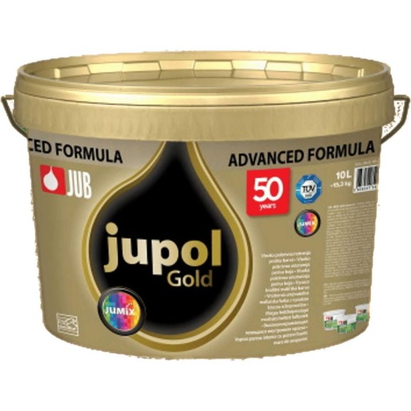 Моющаяся краска для стен и потолков JUB JUPOL GOLD 2л, база А, цвет: белый 1009806 Моющаяся краска для стен и потолков JUB JUPOL GOLD 2л, база А, цвет: белый 1009806