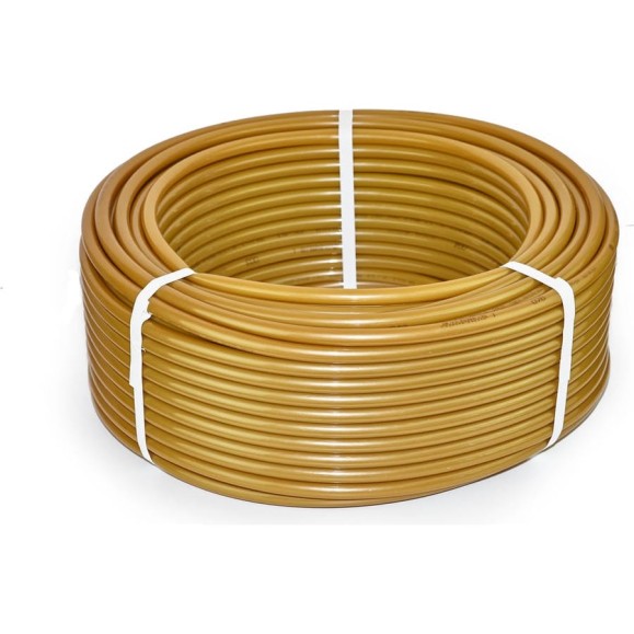 Труба PEX ДТРД для теплого пола 16x2.2, бухта 100 м, золотистая VI7 1622100PXGD