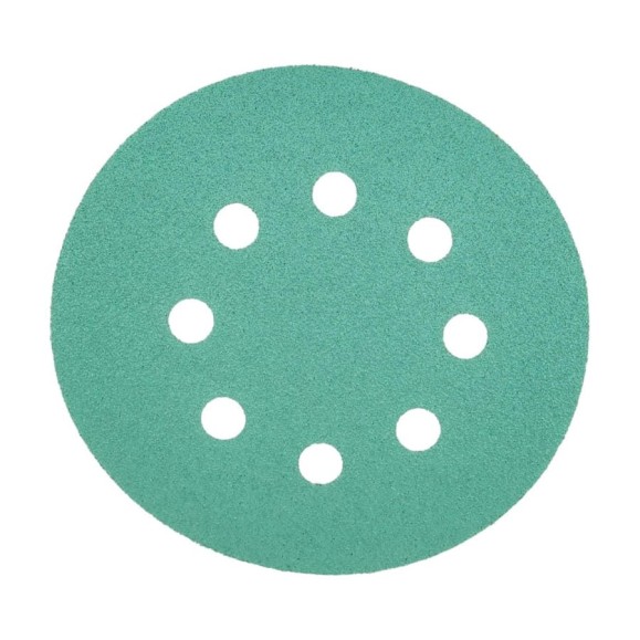 Абразивный круг GREEN Film 125 мм, P1500, 8 отверстий, на липучке, 100 шт TILFLEX TL40-1500/100
