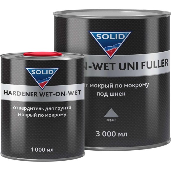 Грунт SOLID мокрый по мокрому PROF WET-ON-WET GREY UNI FULLER (750+250 мл.) серый 535.7525.1