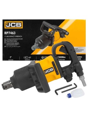 Пневмогайковерт ударный JCB с коротким валом, реверсом и регулировкой усилия 1" JCB-RP7463(58333)