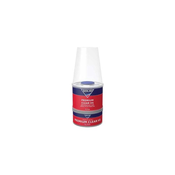 Лак системы HS SOLID PREMIUM CLEAR HS (500+250 мл) 2K (в комплекте с отвердителем) 322.0750 Лак системы HS SOLID PREMIUM CLEAR HS (500+250 мл) 2K (в комплекте с отвердителем) 322.0750