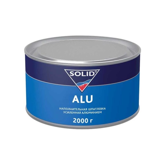 Наполнительная шпатлевка SOLID ALU (фасовка 2000 гр), усиленная алюминием 314.2000